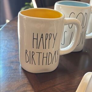 White and Yellow Ceramic Mug